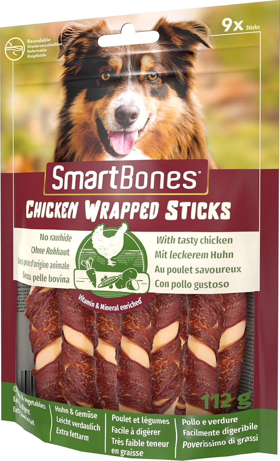 SmartBones Chicken Wrapped Mini Sticks 9 Pk